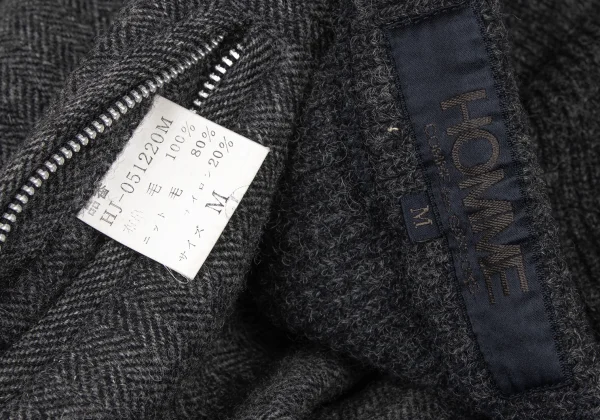 COMME des GARCONS HOMME Herringbone Switching Zip Pocket Cardigan K-174781_015