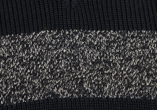 COMME des GARCONS HOMME Wool Switching V Neck Knit Sweater K-174782_004