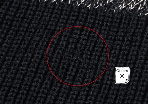 COMME des GARCONS HOMME Wool Switching V Neck Knit Sweater K-174782_008