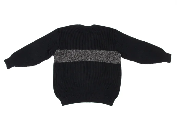 COMME des GARCONS HOMME Wool Switching V Neck Knit Sweater K-174782_011