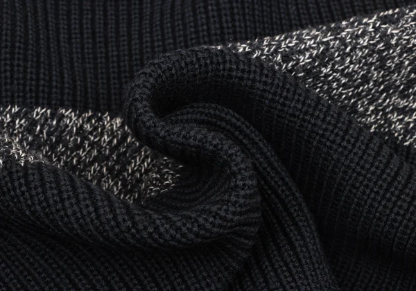 COMME des GARCONS HOMME Wool Switching V Neck Knit Sweater K-174782_012