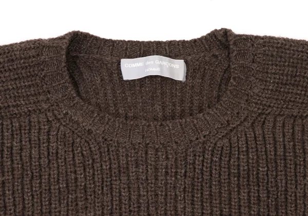 COMME des GARCONS HOMME Wool Blend Line Switching Knit Sweater K-174783_003