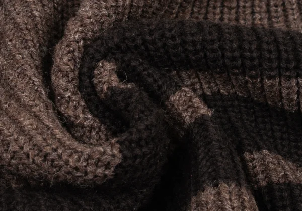 COMME des GARCONS HOMME Wool Blend Line Switching Knit Sweater K-174783_010