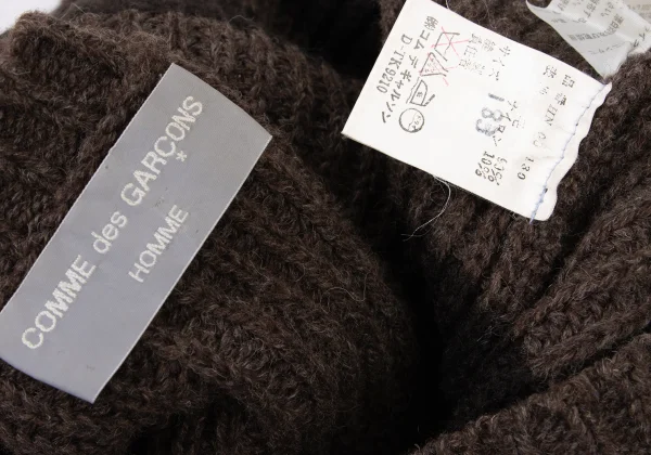 COMME des GARCONS HOMME Wool Blend Line Switching Knit Sweater K-174783_012