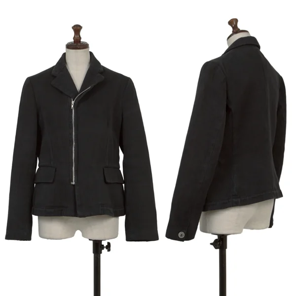 robe de chambre COMME des GARCONS Dyed Cotton Poly Zip Jacket Black M K-174785_001