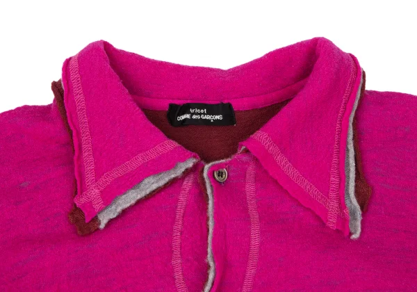 tricot COMME des GARCONS Wool Fulling Layered Design Shirt K-174788_006