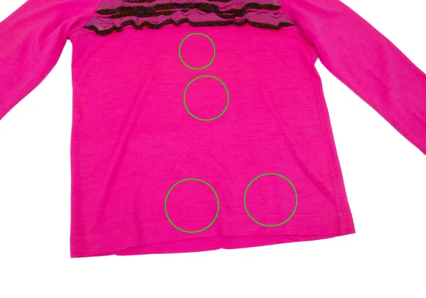 tricot COMME des GARCONS Wool Front Tape Design Top K-174789_014