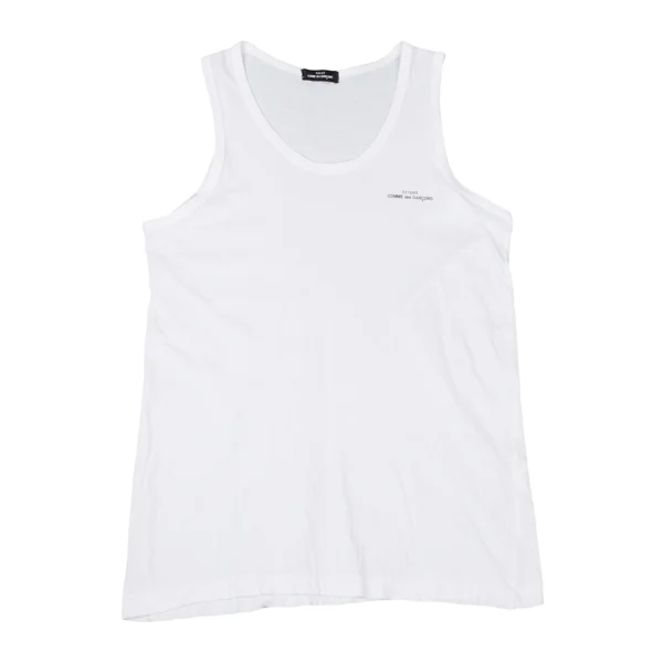 tricot COMME des GARCONS Point Logo Print Tank Top White S-M K-174790_001