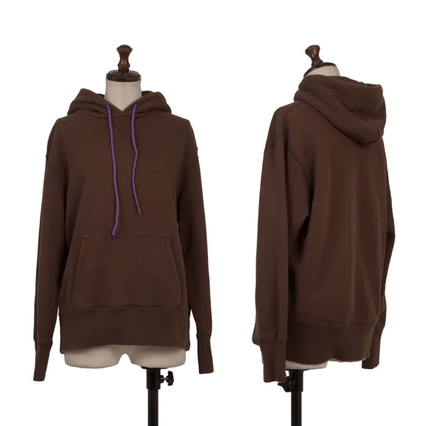MHL×LOOPWHEELER Cotton Pullover Hoodie Brown 2 K-174791_001