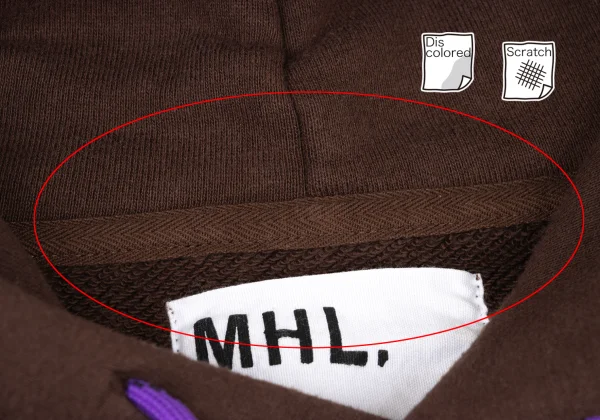 MHL×LOOPWHEELER Cotton Pullover Hoodie K-174791_007