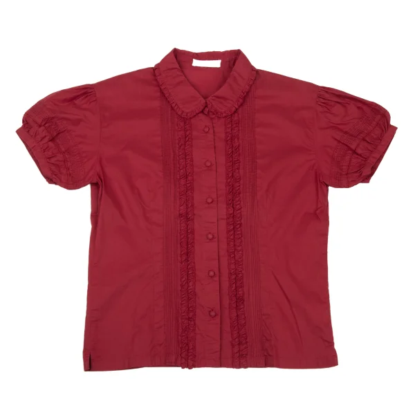 PINK HOUSE Frill Pintuck Design Round-collar Blouse K-174794_002