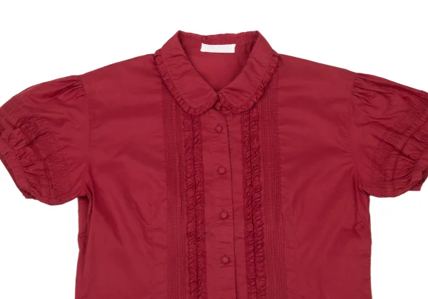 PINK HOUSE Frill Pintuck Design Round-collar Blouse K-174794_003