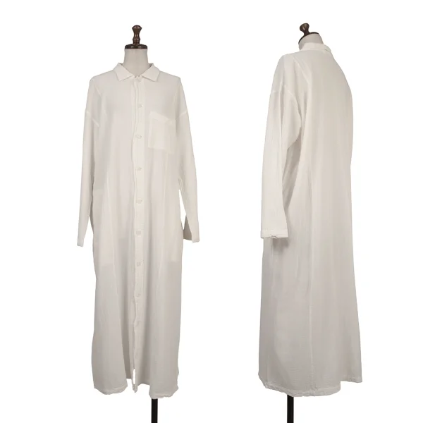 Plantation Dyed Wrinkled Shirt Dress White M K-174797_001