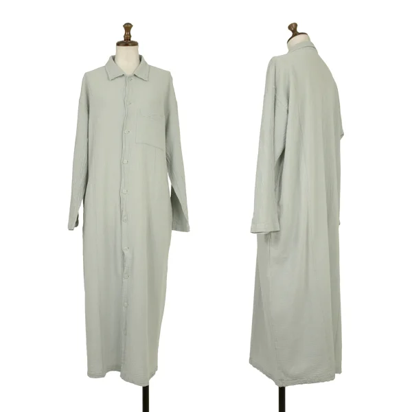 Plantation Dyed Wrinkled Shirt Dress Sky blue M K-174798_001