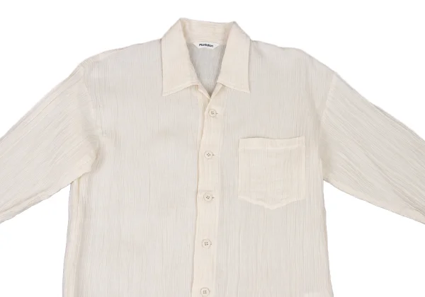 Plantation Cotton Linen Wrinkled Shirt K-174799_003