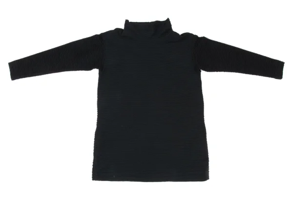 Plantation Ribbed Design High-neck Top K-174801_002