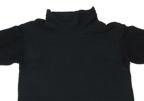 Plantation Ribbed Design High-neck Top K-174801_003