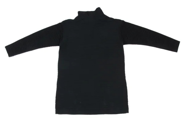 Plantation Ribbed Design High-neck Top K-174801_009