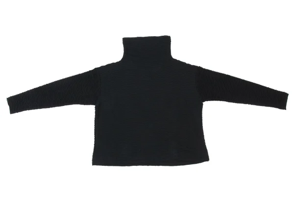 Plantation Ribbed Deign High-neck Top K-174802_002