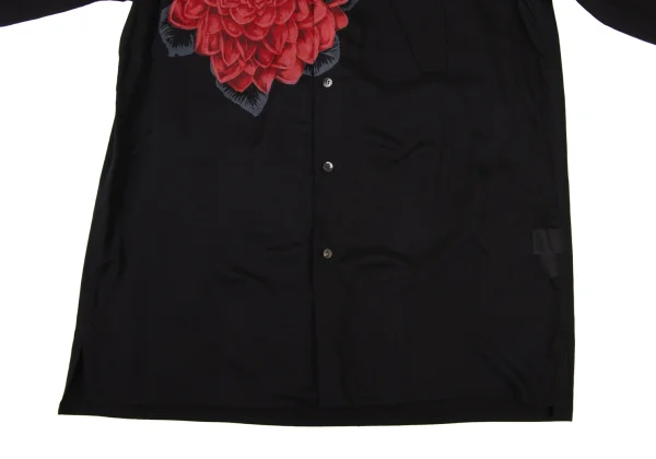 Y's for men Dahlia Print Tie Neck Shirt K-174805_009