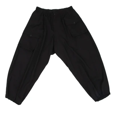 Yohji Yamamoto POUR HOMME Wool Gabardine Flap Pocket Pants