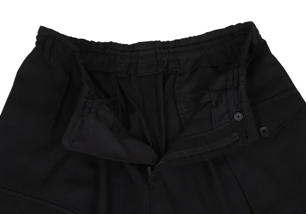 Yohji Yamamoto POUR HOMME Wool Gabardine Flap Pocket Pants K-174807_005