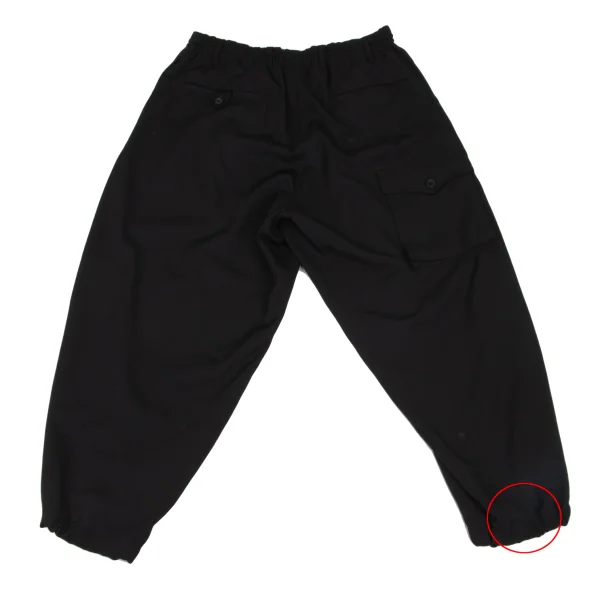 Yohji Yamamoto POUR HOMME Wool Gabardine Flap Pocket Pants K-174807_010