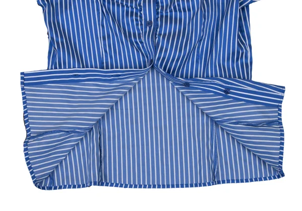 NARACAMICIE Striped Gathered French Sleeve Blouse K-174811_008