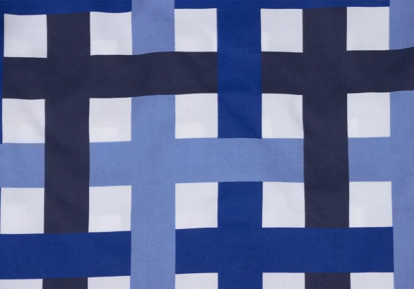 NARACAMICIE Line Check Pattern Cotton Short Sleeve Shirt K-174812_015