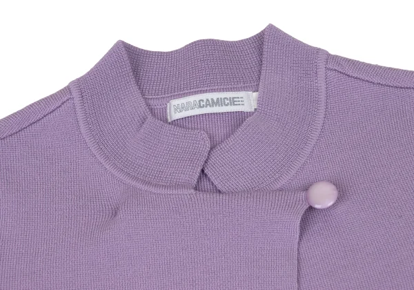 NARACAMICIE Blended Fabric Stand Collar Knit Cardigan K-174813_004