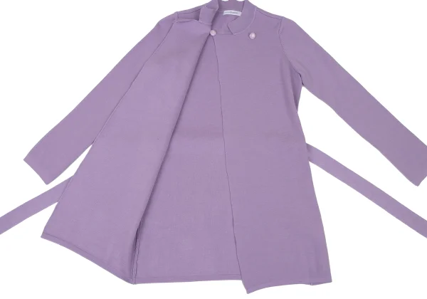 NARACAMICIE Blended Fabric Stand Collar Knit Cardigan K-174813_011