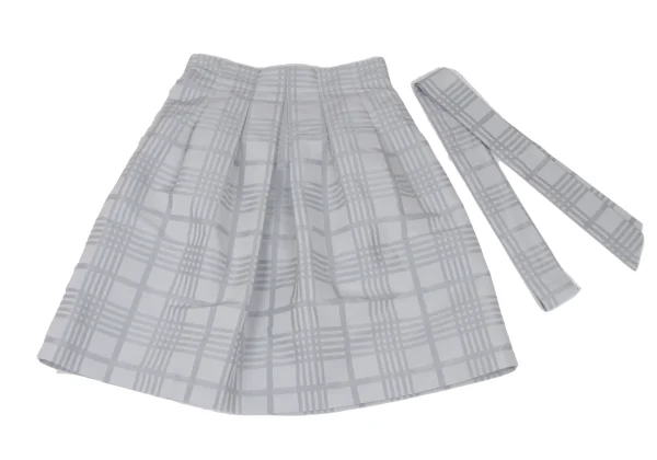 NARACAMICIE Graph Check Pleated Skirt K-174814_002