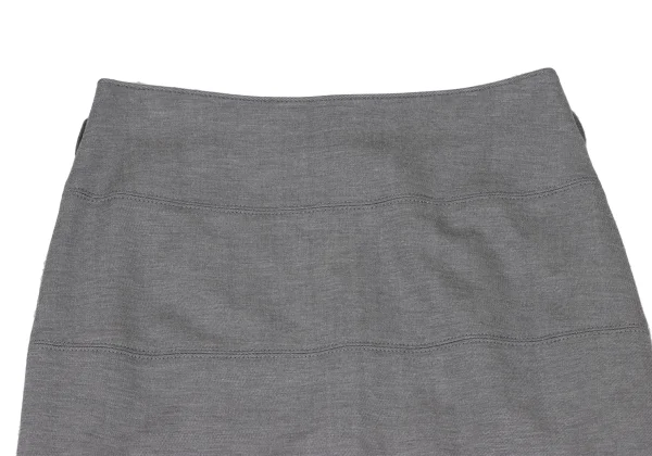NARACAMICIE Mixed Fabric Switching A-line Skirt K-174815_003