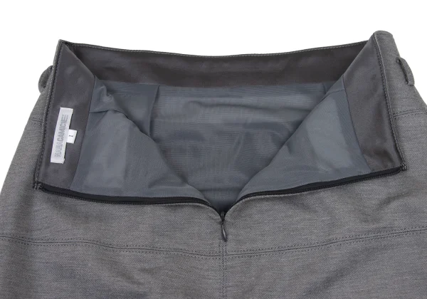 NARACAMICIE Mixed Fabric Switching A-line Skirt K-174815_009