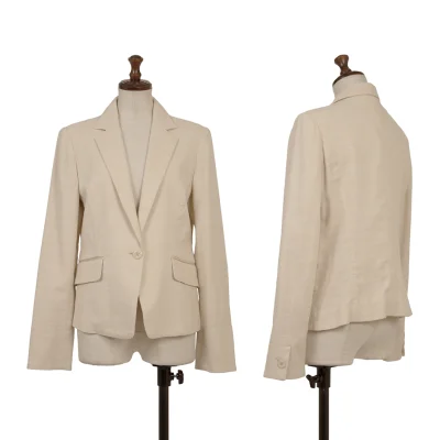 NARACAMICIE Cotton Blend Lame Tailored Jacket
