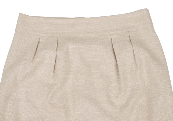 NARACAMICIE Cotton Blend Lame Tuck Skirt K-174818_003