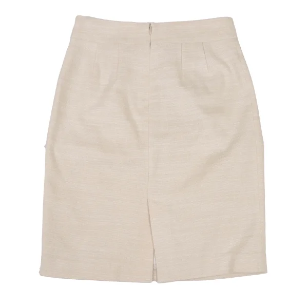 NARACAMICIE Cotton Blend Lame Tuck Skirt K-174818_006