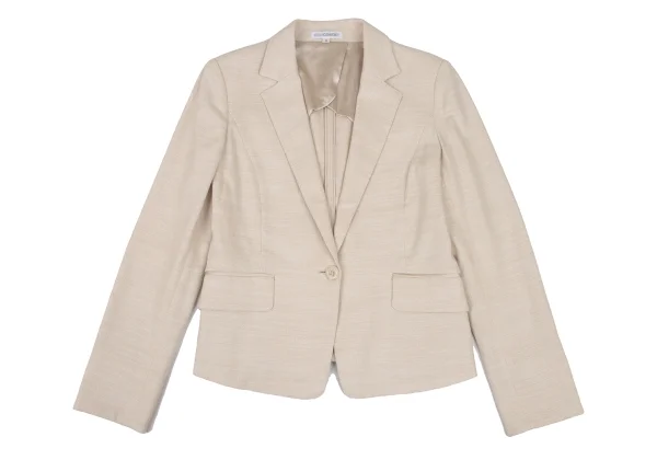 NARACAMICIE Cotton Blend Lame Tuck Jacket & Skirt K-174819_003