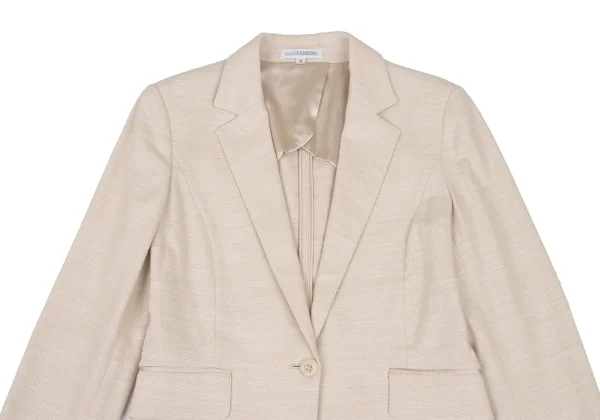 NARACAMICIE Cotton Blend Lame Tuck Jacket & Skirt K-174819_004