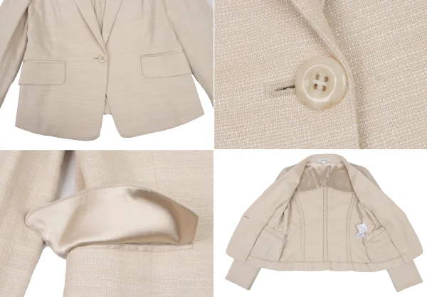 NARACAMICIE Cotton Blend Lame Tuck Jacket & Skirt K-174819_009