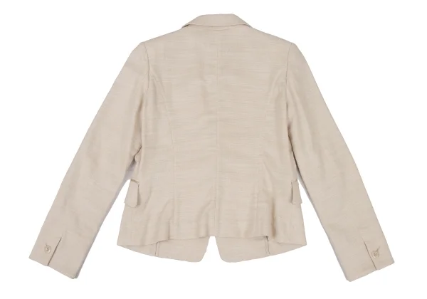 NARACAMICIE Cotton Blend Lame Tuck Jacket & Skirt K-174819_010