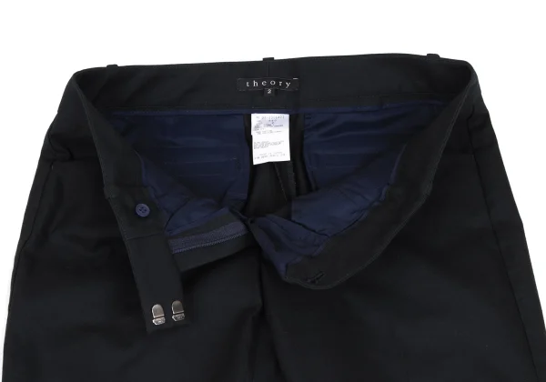Theory Stretch Cotton Center Pleat Tapered Pants K-174820_004