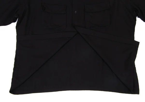B Yohji Yamamoto Rayon Cotton Double Pocket Shirt K-174822_010