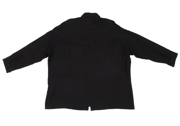 B Yohji Yamamoto Rayon Cotton Double Pocket Shirt K-174822_011