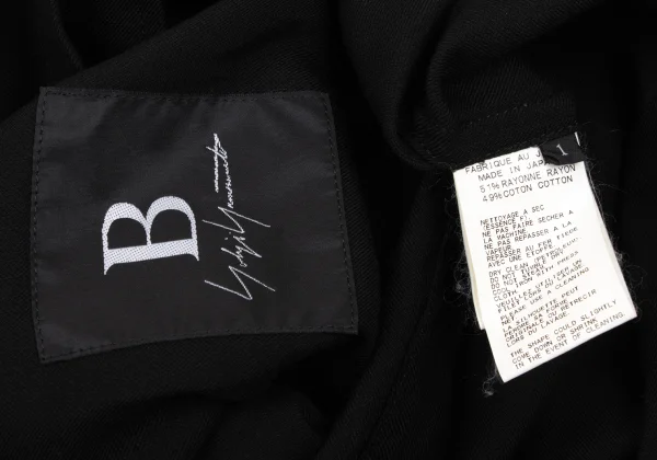 B Yohji Yamamoto Rayon Cotton Double Pocket Shirt K-174822_013