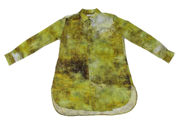 Y's Graphic Printed Double Button Wool Shirt K-174824_009