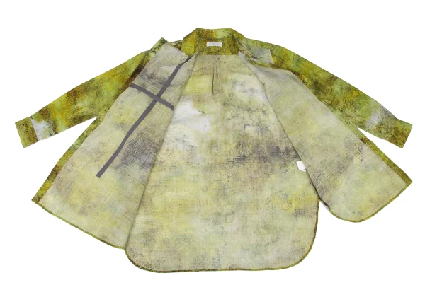 Y's Graphic Printed Double Button Wool Shirt K-174824_011