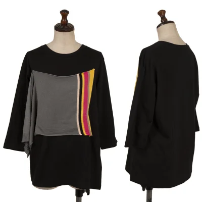 RISMAT by Y's Knit Pasted Harf Sleeves T Shirt