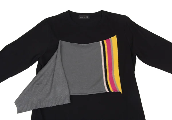 RISMAT by Y's Knit Pasted Harf Sleeves T Shirt K-174828_003