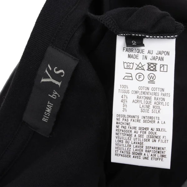 RISMAT by Y's Knit Pasted Harf Sleeves T Shirt K-174828_013